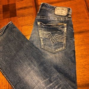 Men’s Salvage Jeans Buckle 34 Anarchy Relaxed Stra